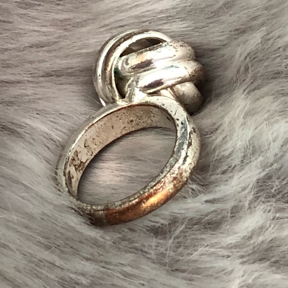🔴 Vintage BOHO Chunky Lovers Knot Ring - Picture 2 of 11